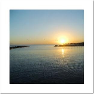 Summer Sunset In Crete sightseeing trip photography from city scape Crete Greece summer Posters and Art